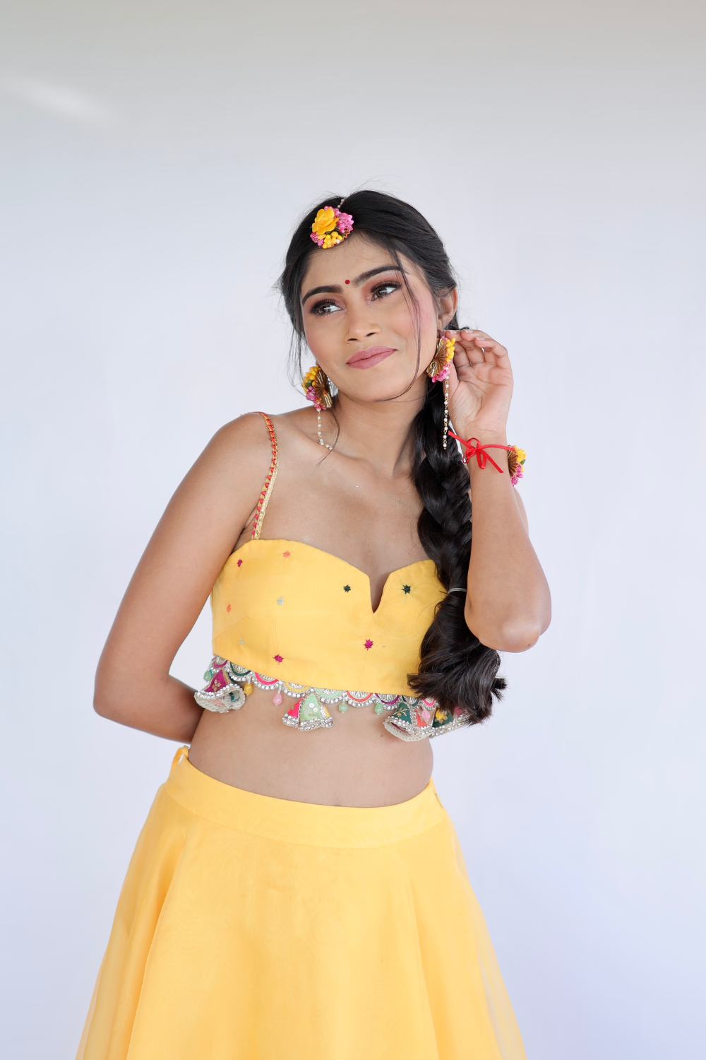 Amara Yellow Lehnga