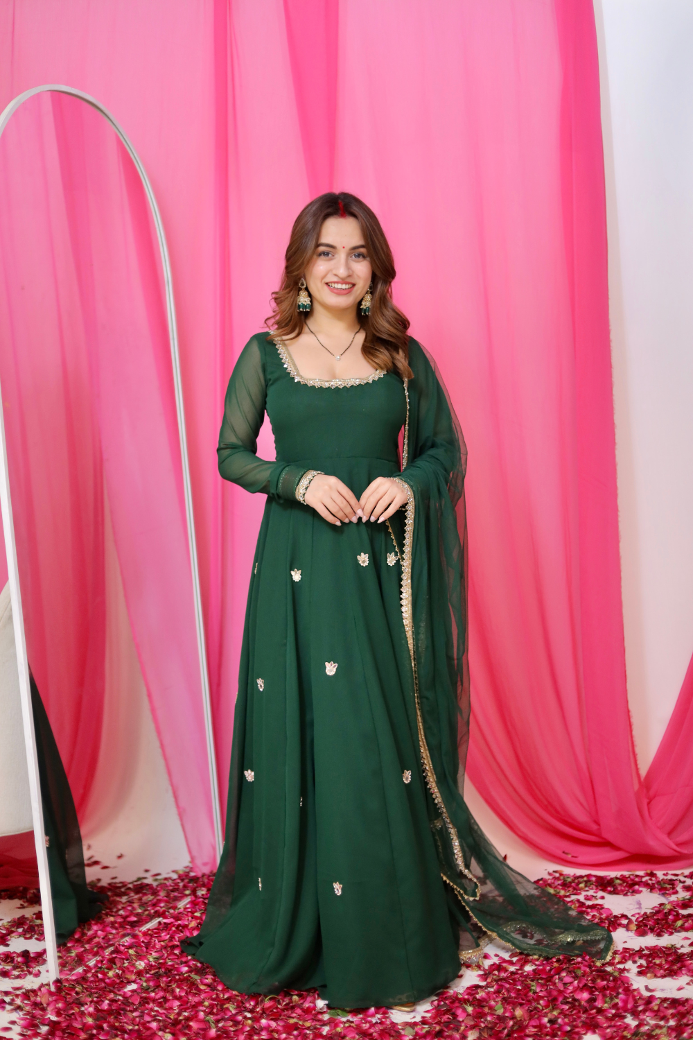 Sharwari Green Anarkali