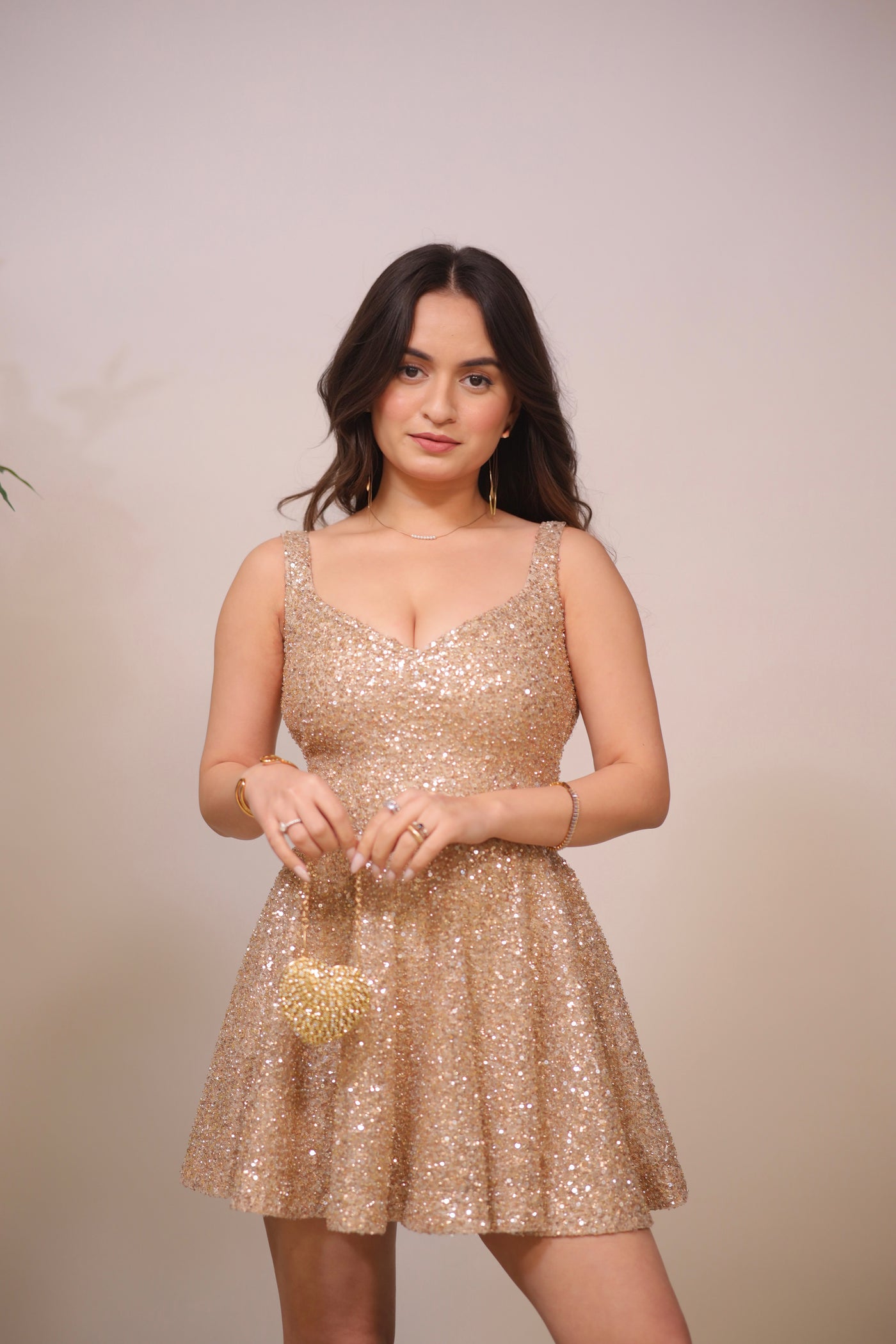 About Sam golden dress