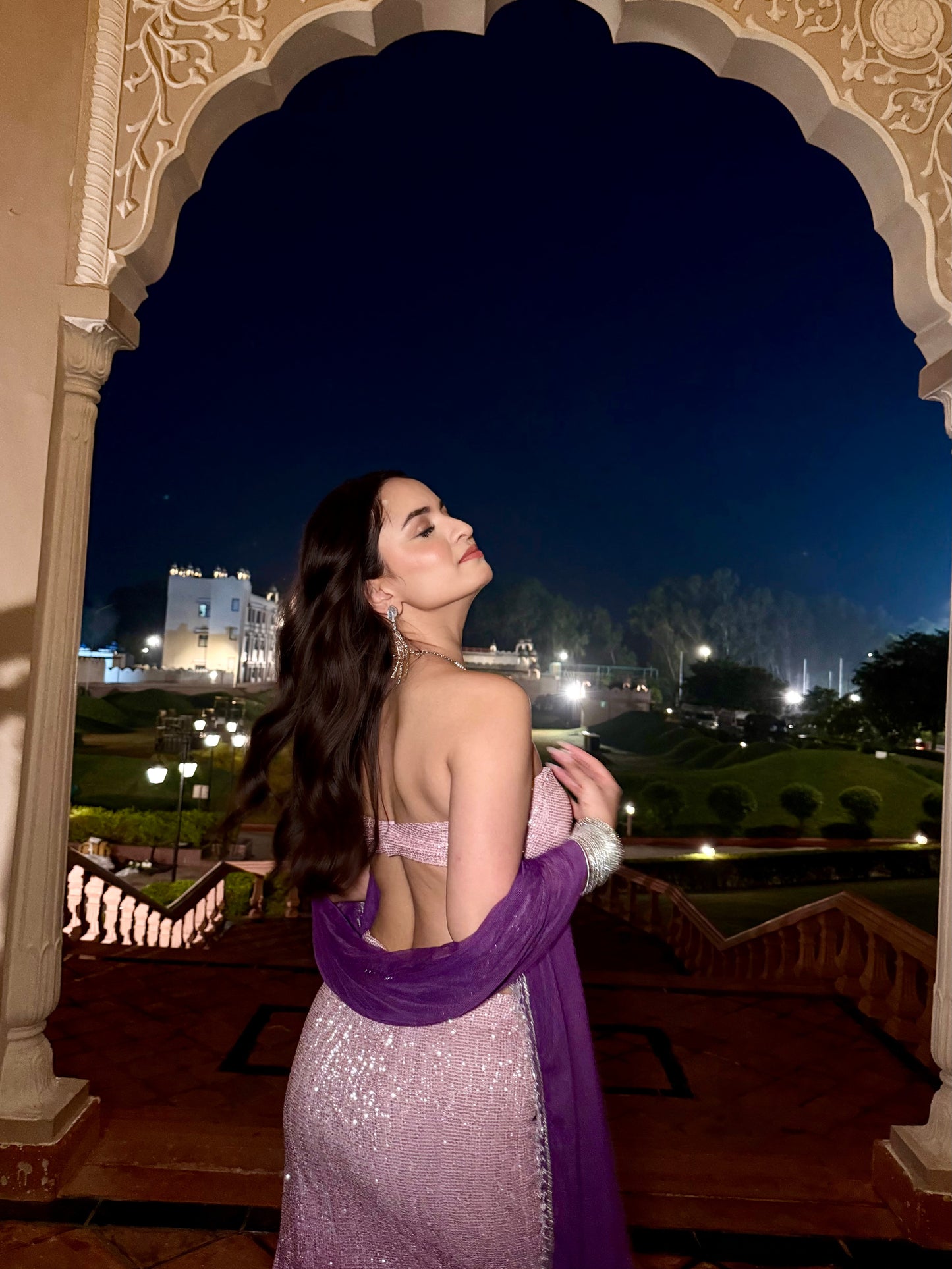 Kavya ombre shimmer lehenga set