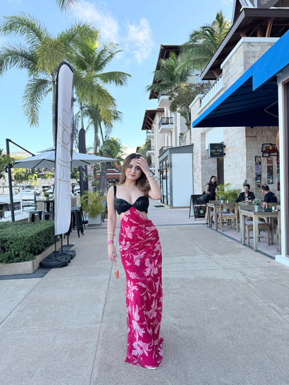 Koko Black-Pink cocktail gown