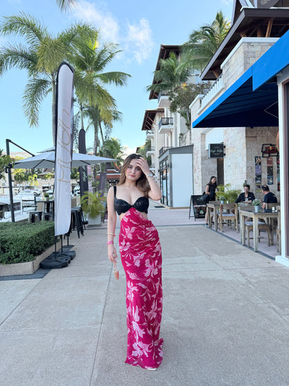 Koko Black-Pink cocktail gown