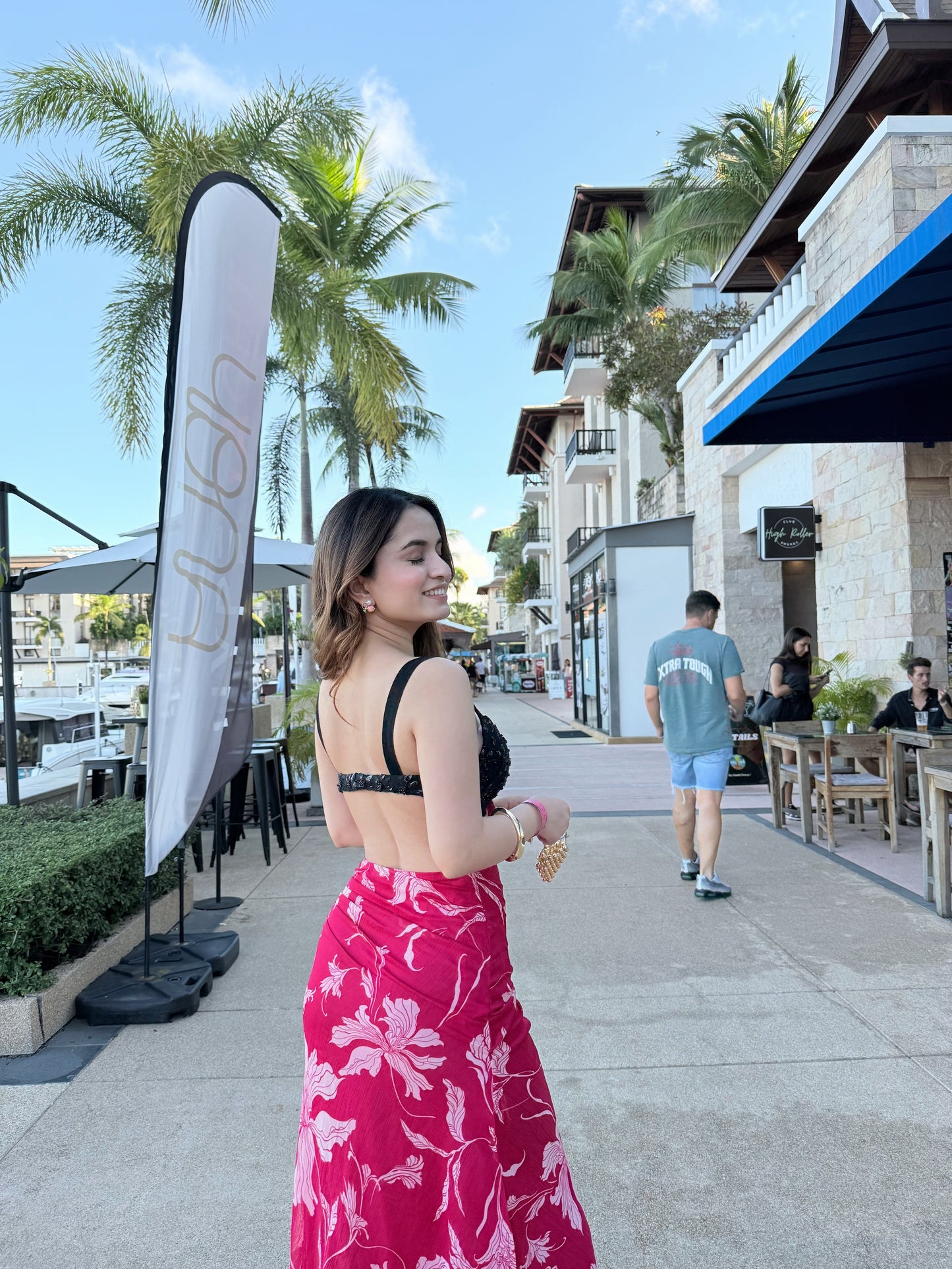Koko Black-Pink cocktail gown