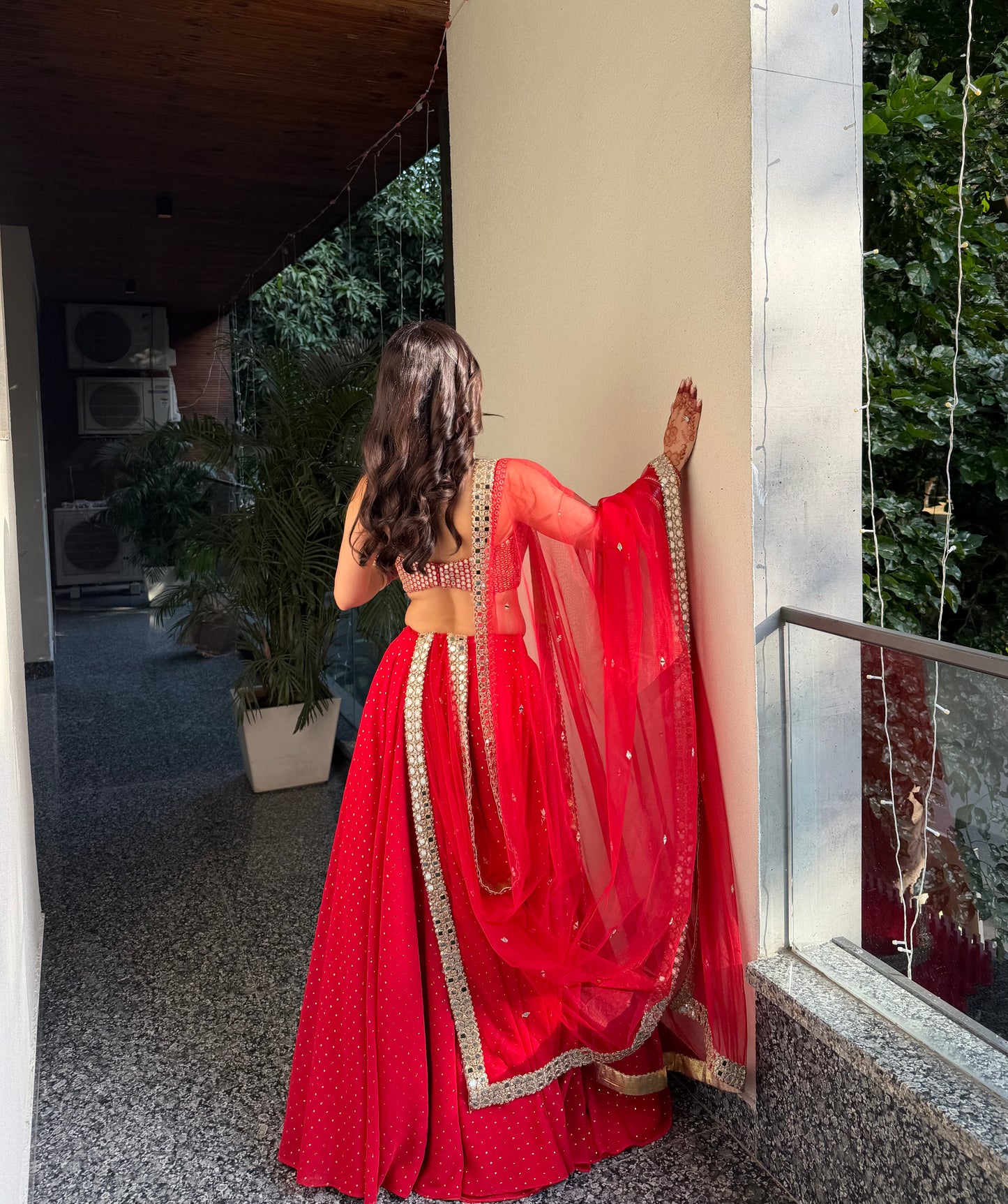 Chameli Red Lehnga