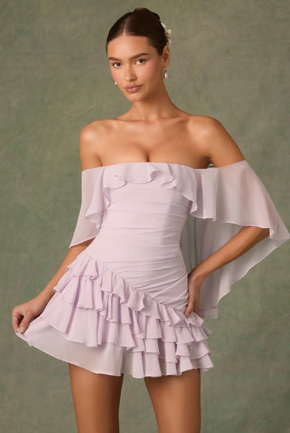 Rosariya lilac dress