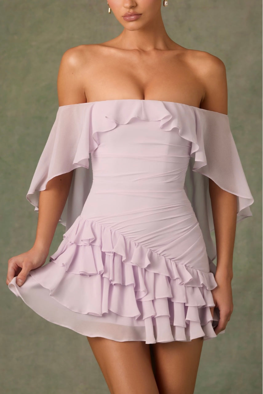 Rosariya lilac dress