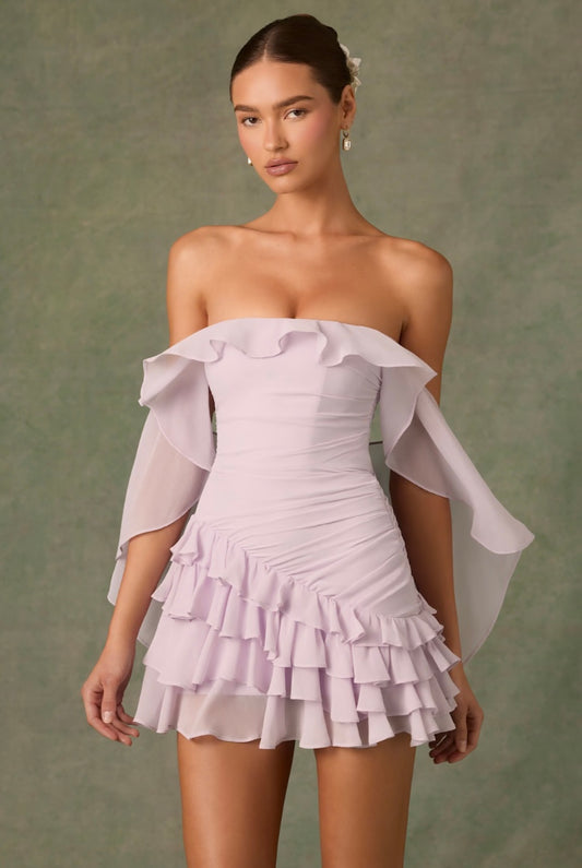 Rosariya lilac dress