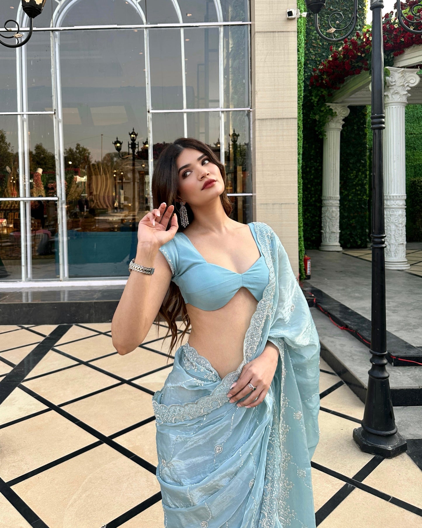 Reva Blue Saree