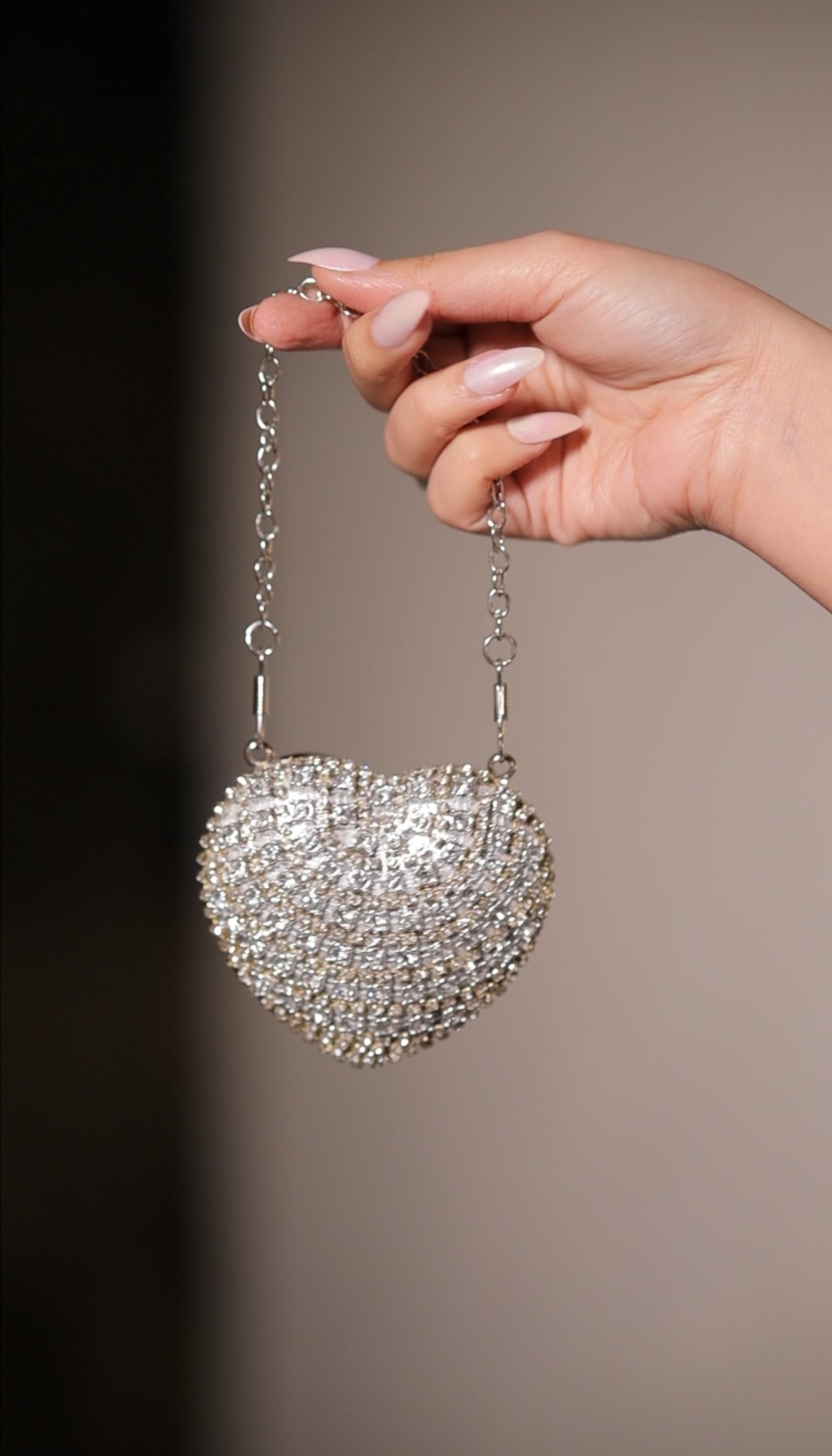 About Sam Heart Bag - Silver