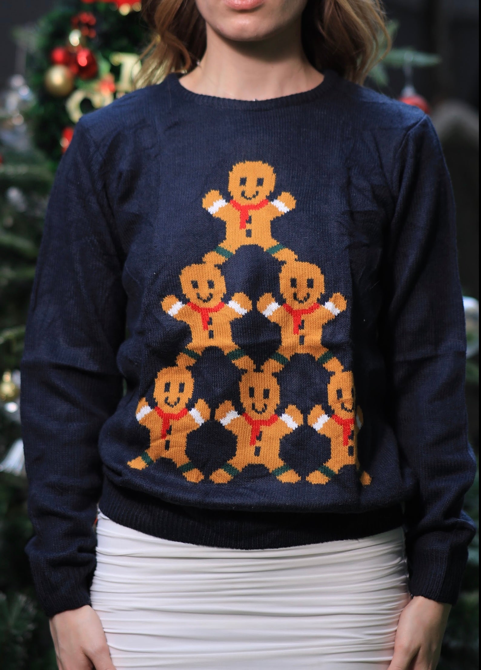 Imagine by Shiwali oversized Choco Babies sweater in size S, featuring a cozy knit design and relaxed fit.