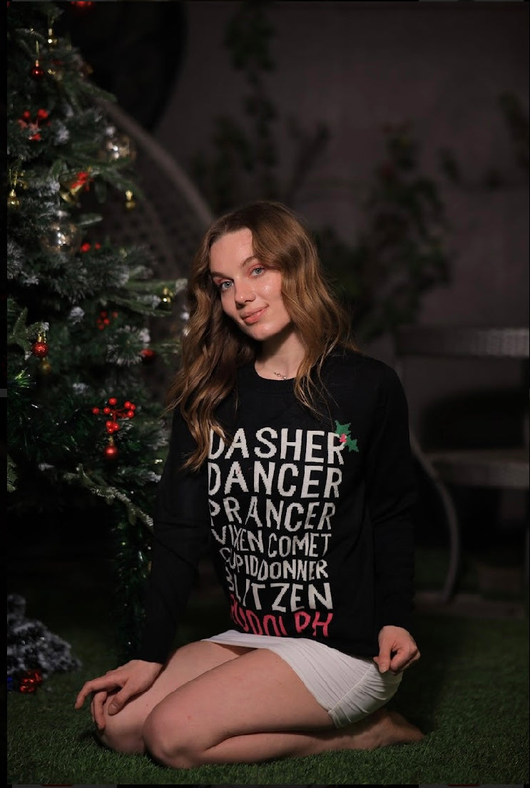 Imagine By Shiwali oversized Dasher sweater in size S, featuring a cozy, knitted design ideal for casual wear.