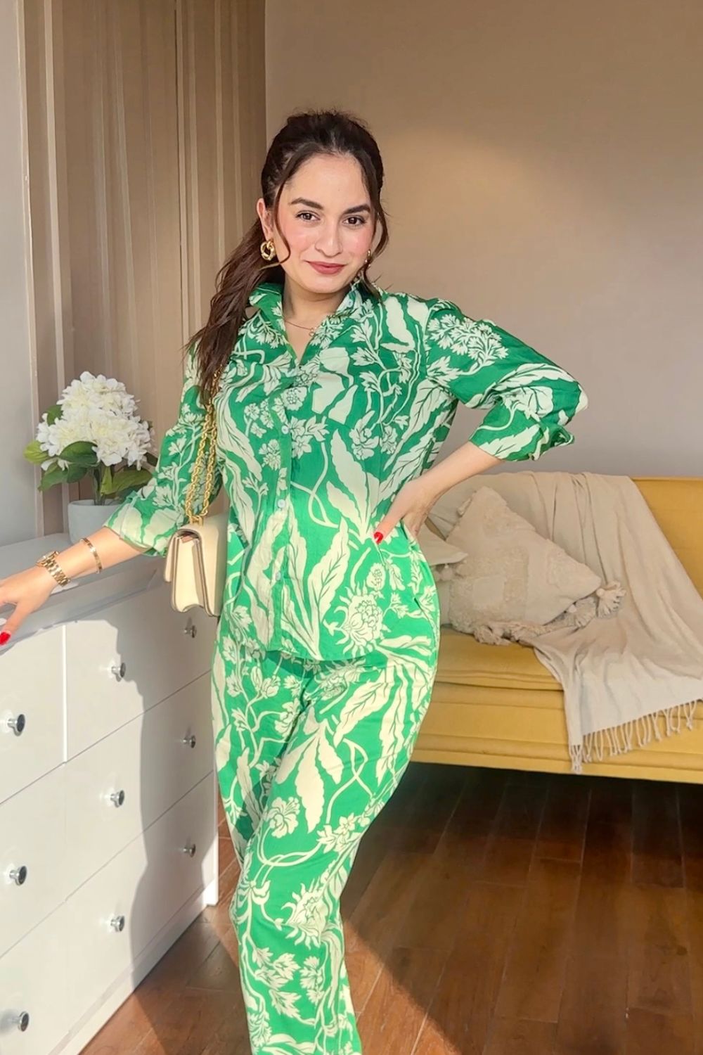 About Judy Printed Cotton Co-ord Set