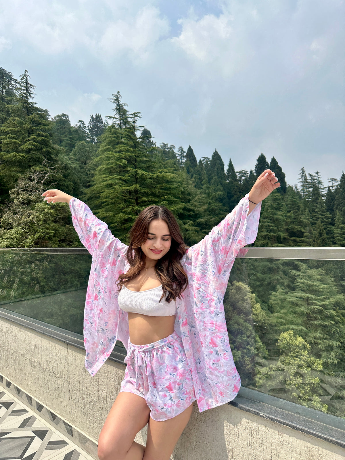 About Lily Pink Co-ord Set with Shorts