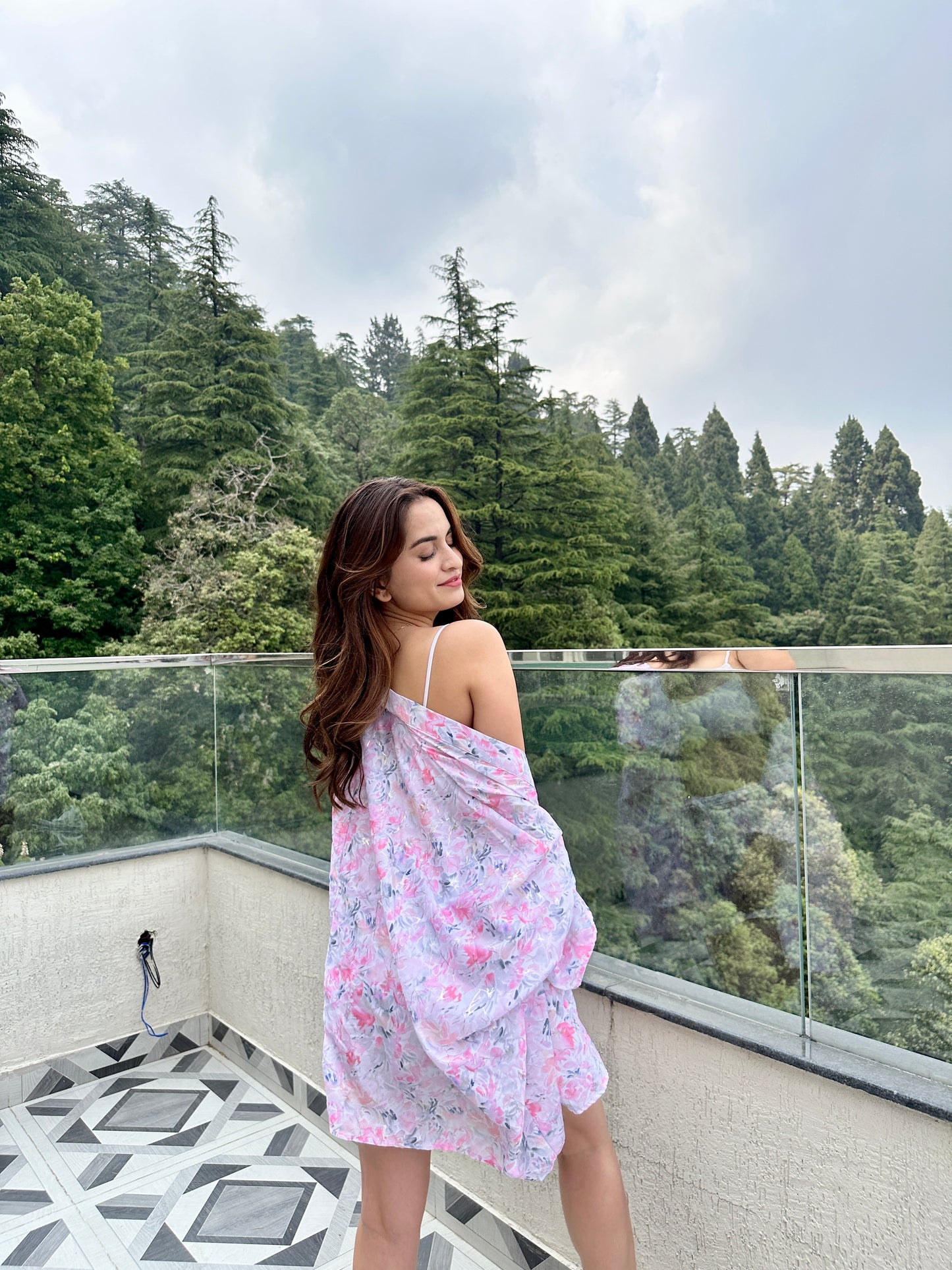 Lily pink co-ord set with matching shorts from Imagine By Shiwali, made of soft 100% cotton, styled for casual comfort.
