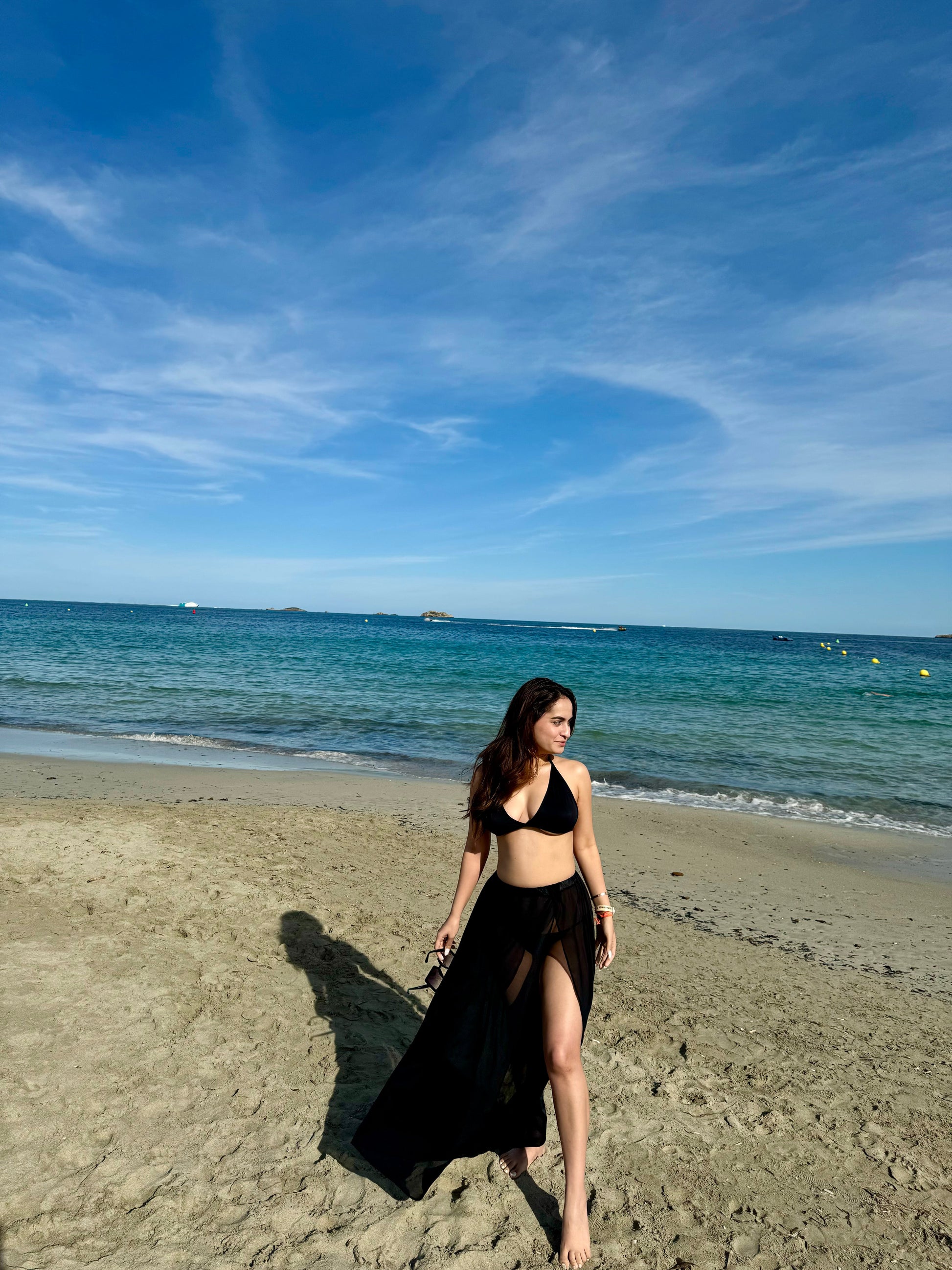 Scarlet Black bikini set by Imagine By Shiwali featuring a stylish two-piece swimwear with matching top and bottom.