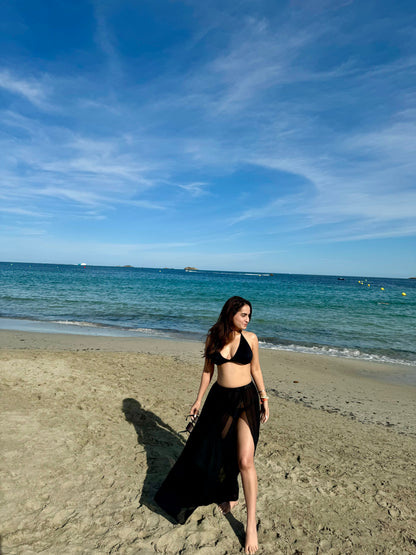 Scarlet Black bikini set by Imagine By Shiwali featuring a stylish two-piece swimwear with matching top and bottom.