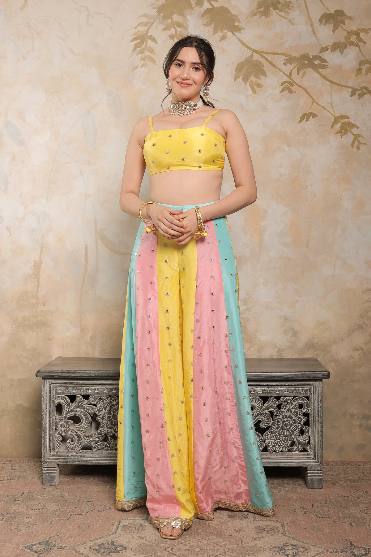 About Kalki multicolour sharara set